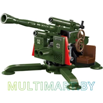 Конструктор Qman CombatZones 1704 Зенитное орудие (124 детали) картинка 3